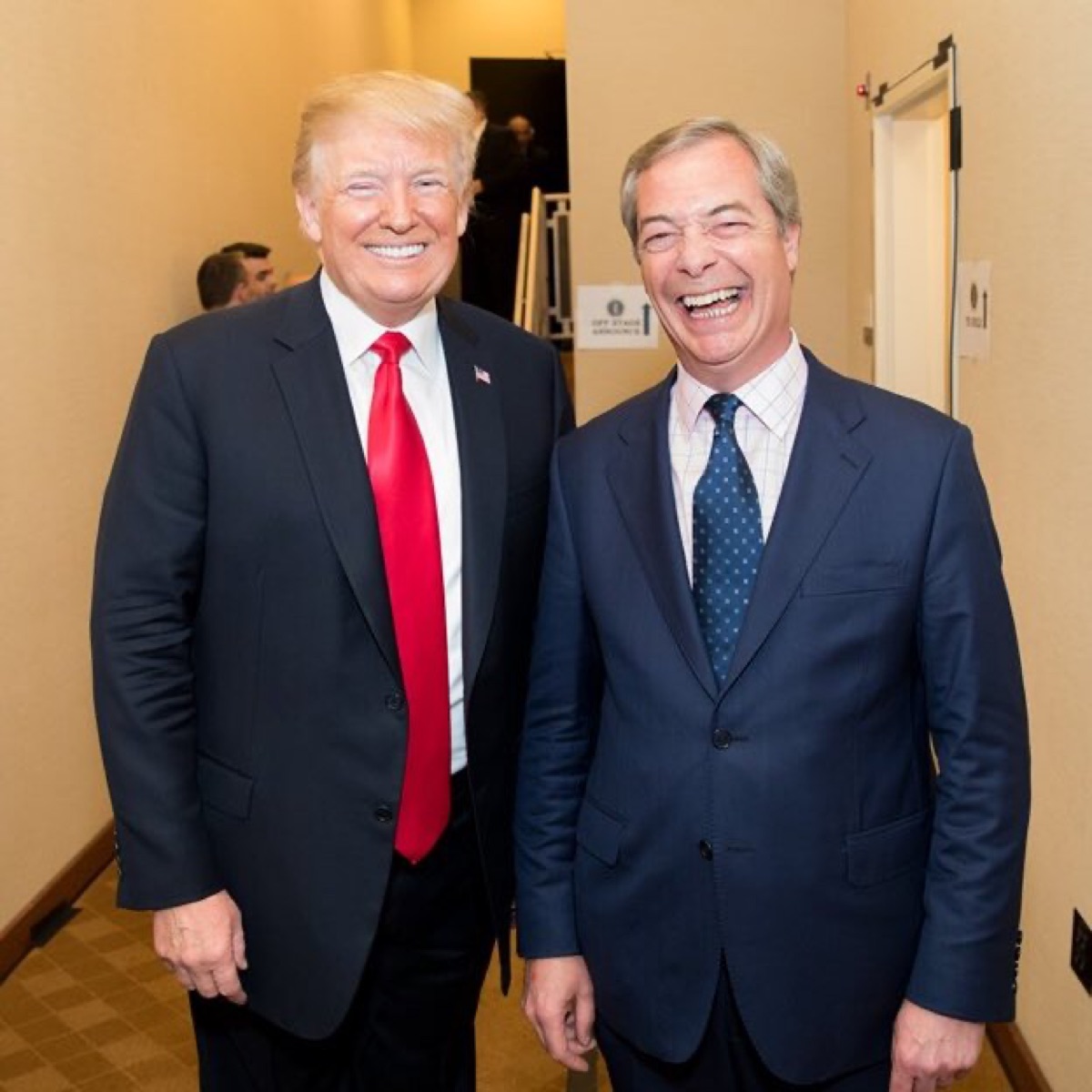 Farage with Donald Trump
