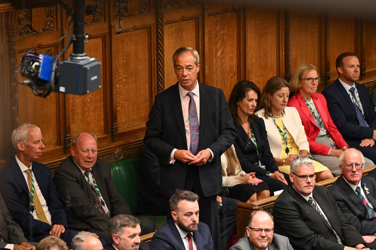 Nigel Farage in Parliament